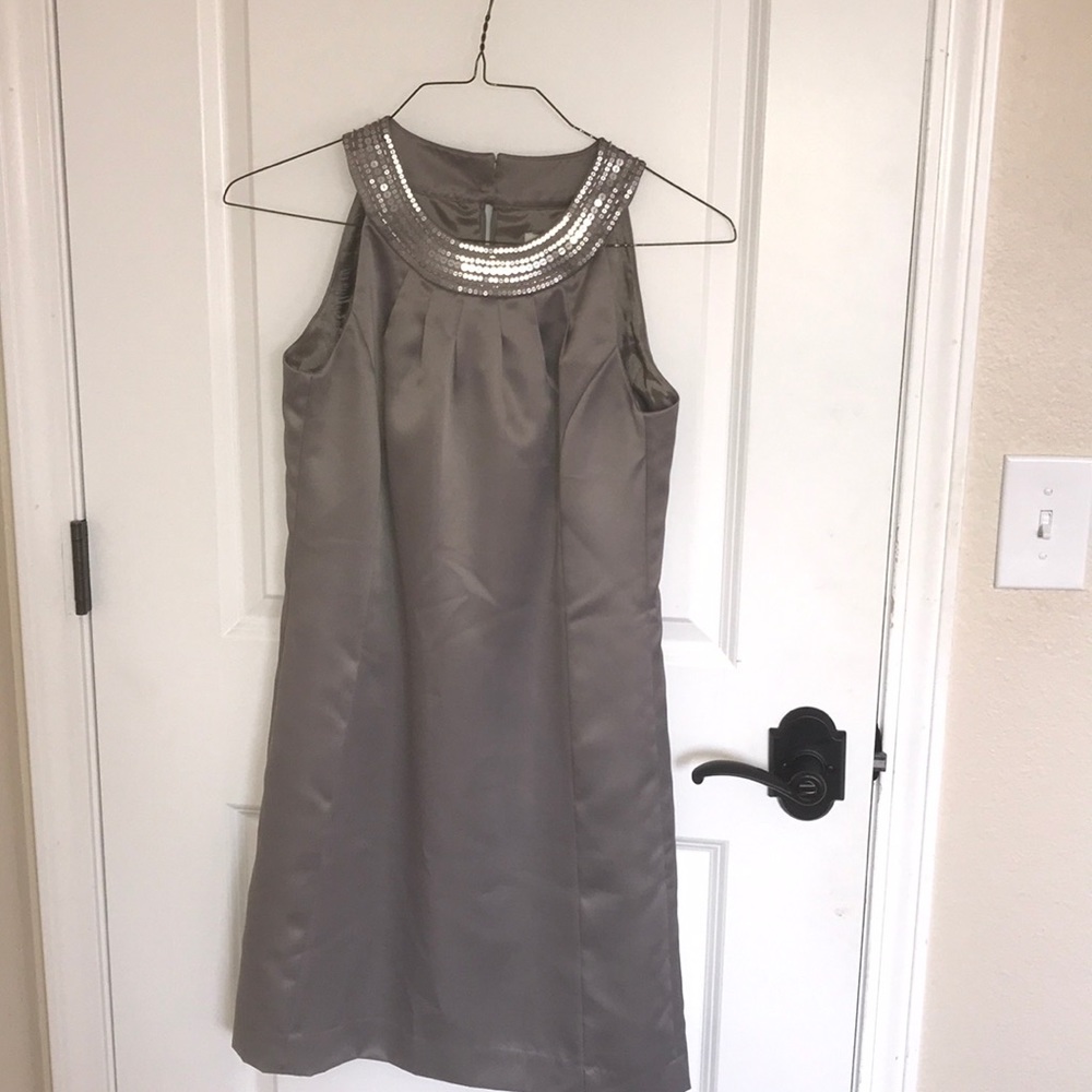 LOFT Dress With Sequence Neck